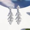 The new joker droplets with zirconium diamond stud earrings long money women stud earrings