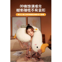 Creative cartoon super soft petal goose doll sleeping throw pillow comfortable cute big goose