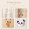 Baby wooden the hot saller bed bell Bedside rattle rotatable black and white panda