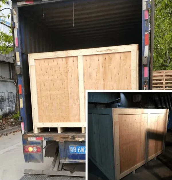 Factory floor with manual decoiler units