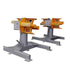 Hydraulic Expansion Double Head Decoiler Machine for Unwinding 300 mm Width  Coil
