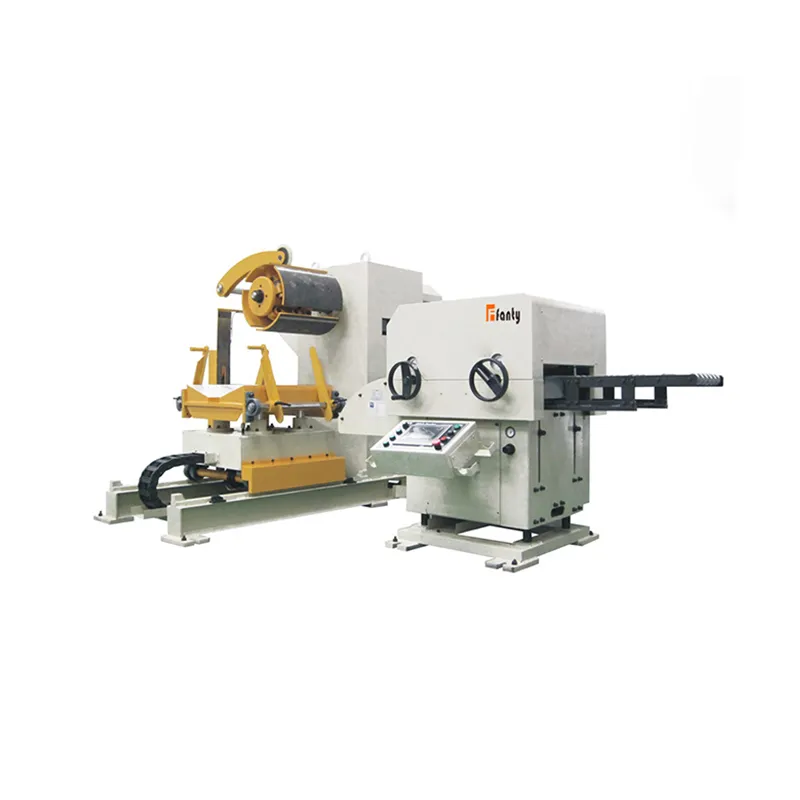 DSF2 Series decoiler straightener feeder built in the FANTY factory workshop
