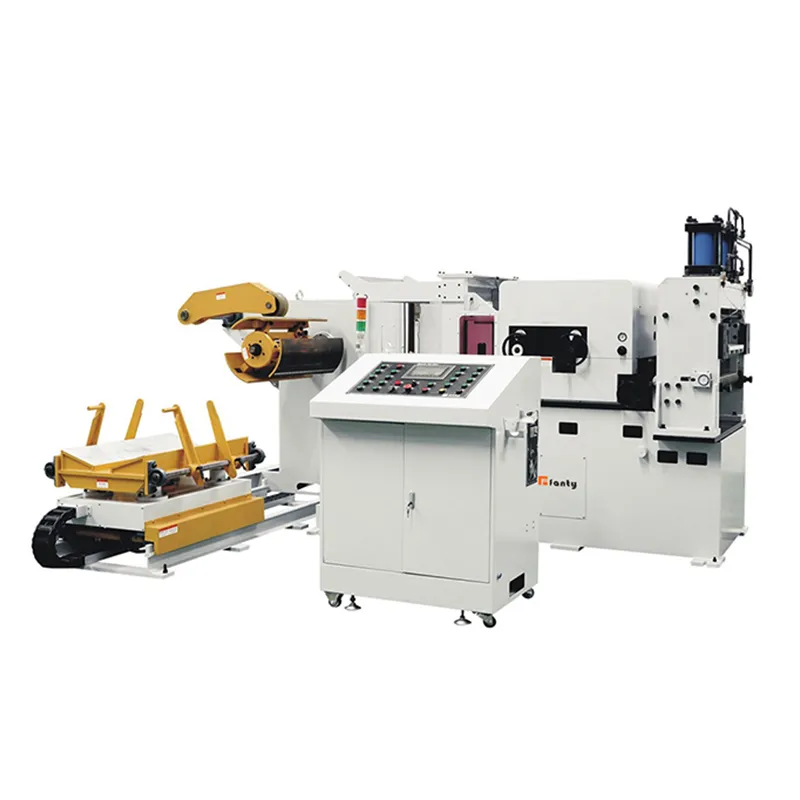 DSF3 Series decoiler straightener feeder built in the FANTY factory workshop