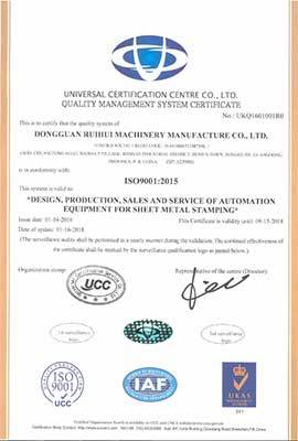 ISO 9001: 2015 certifikace systému managementu kvality