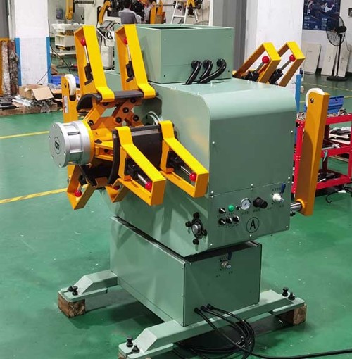 Double Head Decoiler Machine for Unwinding 500MM Width Coil