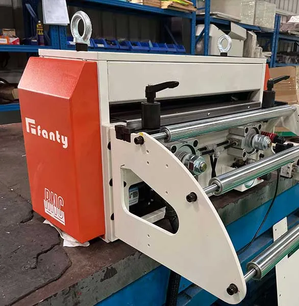 NC servo feeder with control panel in stamping line