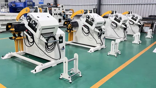 Decoiler straightener production floor