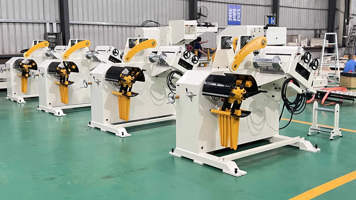 GL Series decoiler straightener built in the FANTY factory workshop