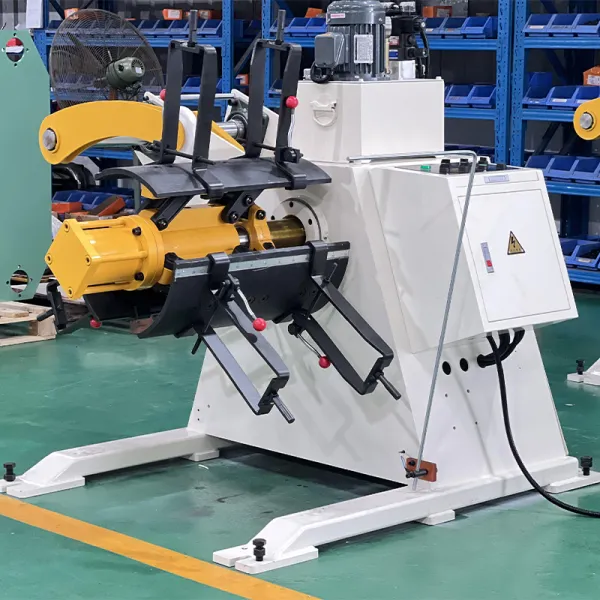 MT Series hydraulic decoiler built in the FANTY factory workshop