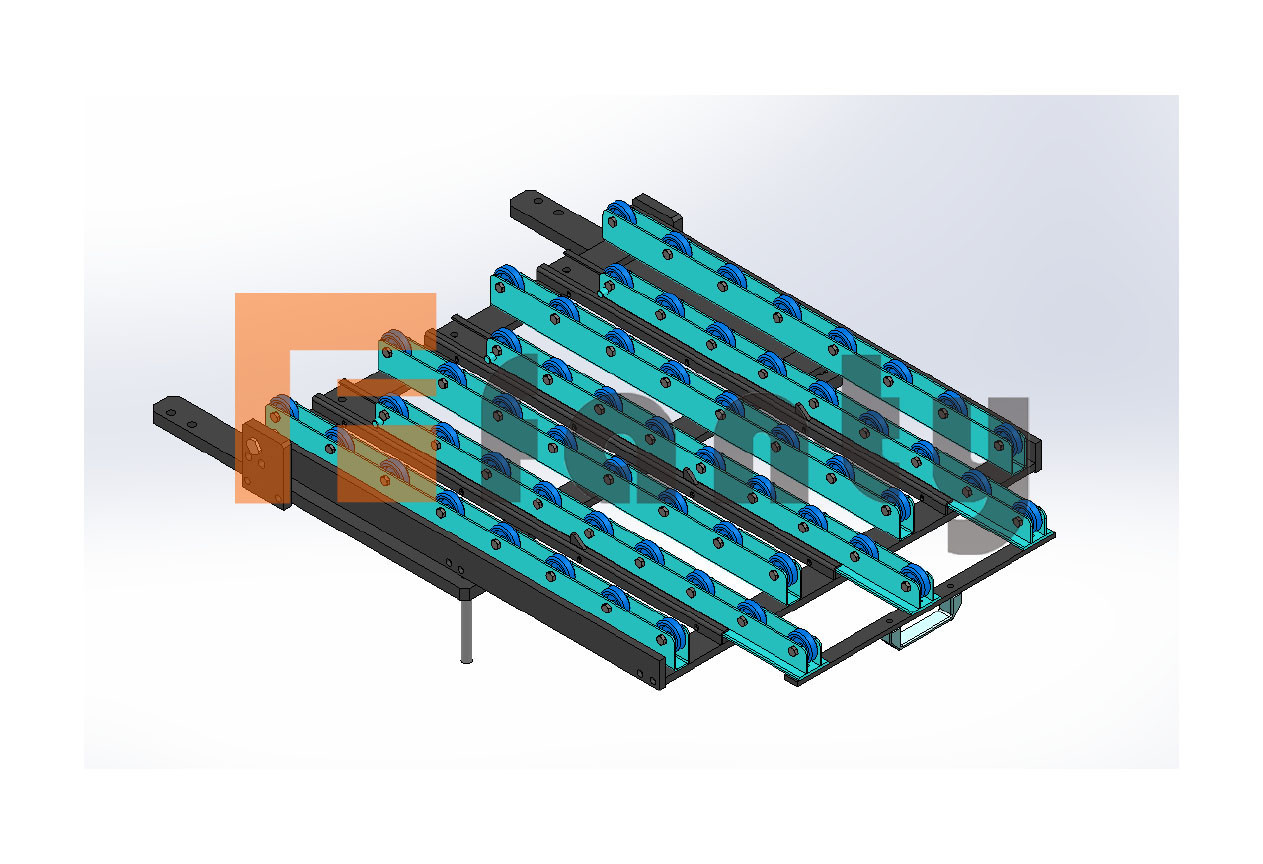 Discharge Port Supporting Rack Device