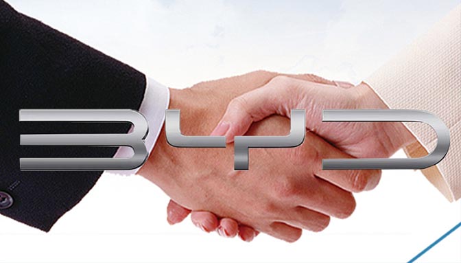 Fanty Cooperates with BYD
