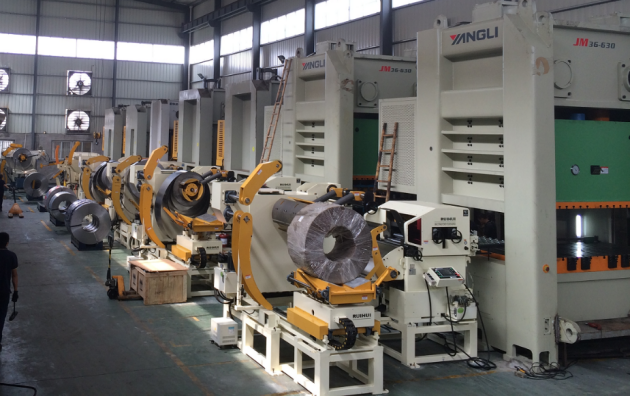 decoiler straightener feeder works with Yangli brand press