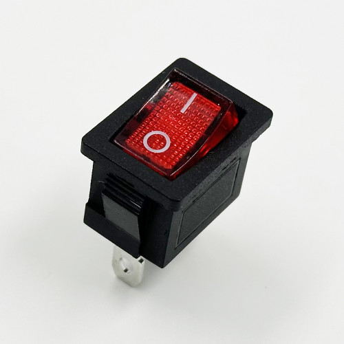 KCD1-D Led Light Red Button 6A/10A 250V/125VAC 3Pins 3 Positions Momentary Rocker Switch