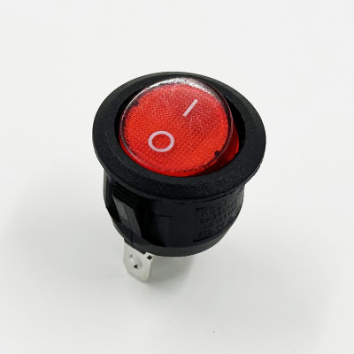 KCD1-E Led Light Red Button 6A/10A 250V/125VAC 2Pins/3Pins Round Rocker Switch