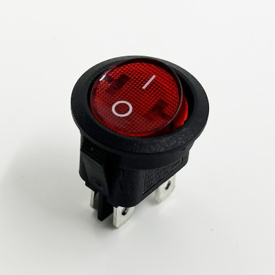 Professional KCD1-G Type 6A/10A 250V/125VAC 4Pins T85 Round Rocker Light Switch