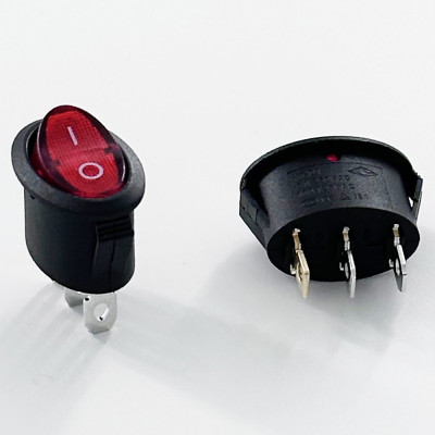 WHolesale KCD1-H  6A/10A 250V/125VAC 2Pins/3Pins Elliptical Rocker Light Switch