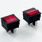 KCD1-J 6A/10A 250V/125VAC 4Pins Square Dpst Rocker Light Switch