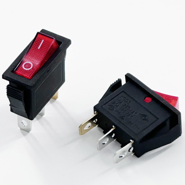 KCD3-A 16A/20A 250V/125VAC 2 Pins/3 Pins Single Throw Small Rocker Light Switch