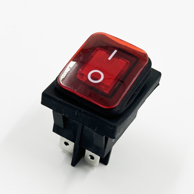 OEM ODM KCD4-BA 16A/20A 250V/125VAC 4 Pins Big Waterproof Rocker Switch With Led Light