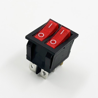 KCD6-A 16A 250V 20A 125V AC 2 Gang T85 6 Pins Dpdt Rocker Light Switch