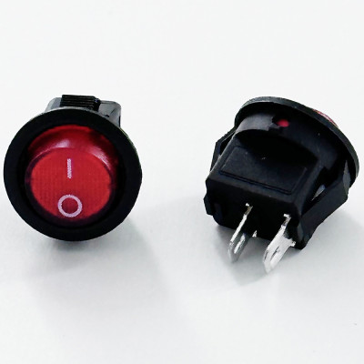Wholesale KCD11-B 3A 6A Low Current 2 Pins Mini Round Rocker Switch For Electric