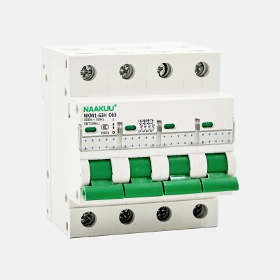 NAAKUU NKM1-63H C16 4P Мини автоматический выключатель AC MCB 6KA для электрического