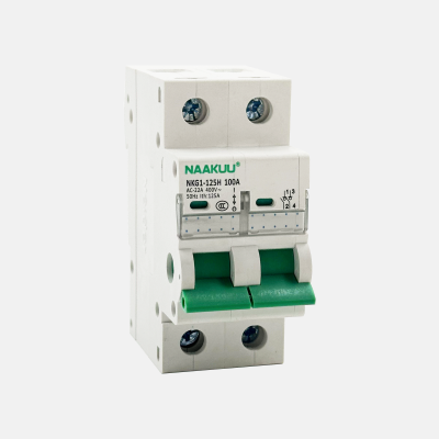 NAAKUU NKG1-125H 2 Pole 63amp Isolating Switch For Single Phase Electric