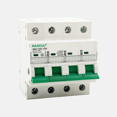 NAAKUU NKG1-125H 4 Pole Electrical Isolator For Single Phase Electric