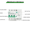 NKM1LE-63H 3 pôles 16A 3 phases RCBO RCCB disjoncteur à courant résiduel pour l'électricité industrielle