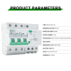 NKM1LE-63H 3 Pole 16A 3 Phase RCBO RCCB Residual Current Circuit Breaker For Industrial Electrical