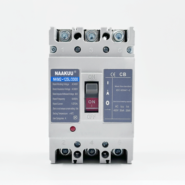 NKM2-125 3 polos 100A 125A MCCB buen precio para sistema trifásico