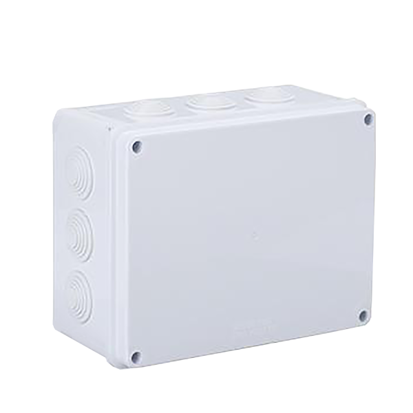 255 × 200 × 120 ABS والمواد البلاستيكية مقاومة للماء IP65 صندوق توصيل الخلية المفتوحة كهربائي خارجي