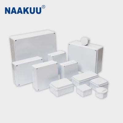 200*100*70mm Outside Installation Reserved Hole Square Enclosure Junction Box For Electronic Device