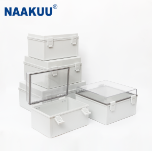 Custom NK-MG Series 400*300*180mm Inside/Outside Installation Junction Box ABS/PC Plastic With Clear Cover