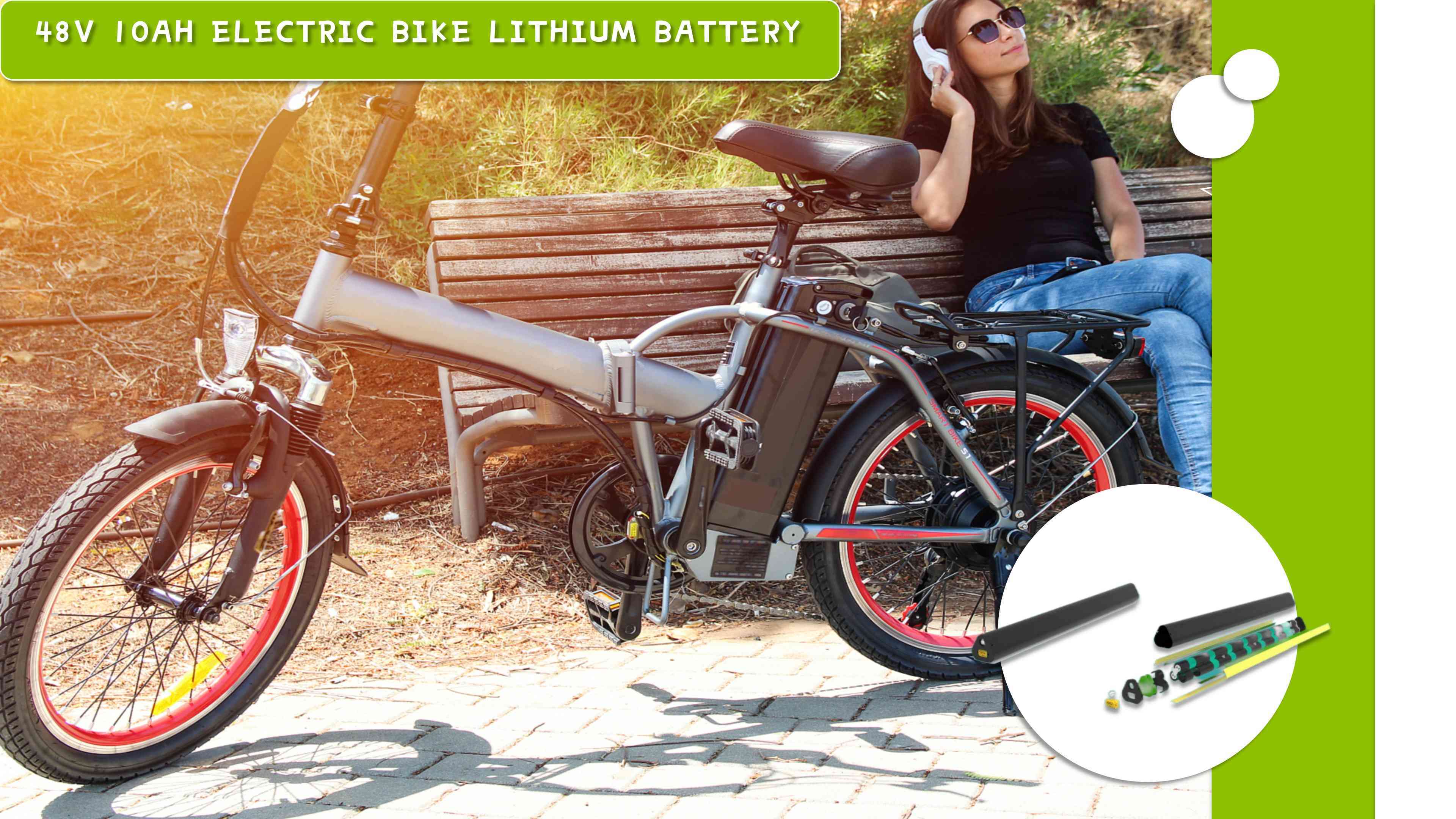  E-lary 48V 10Ah Electric Bike Lithium Battery