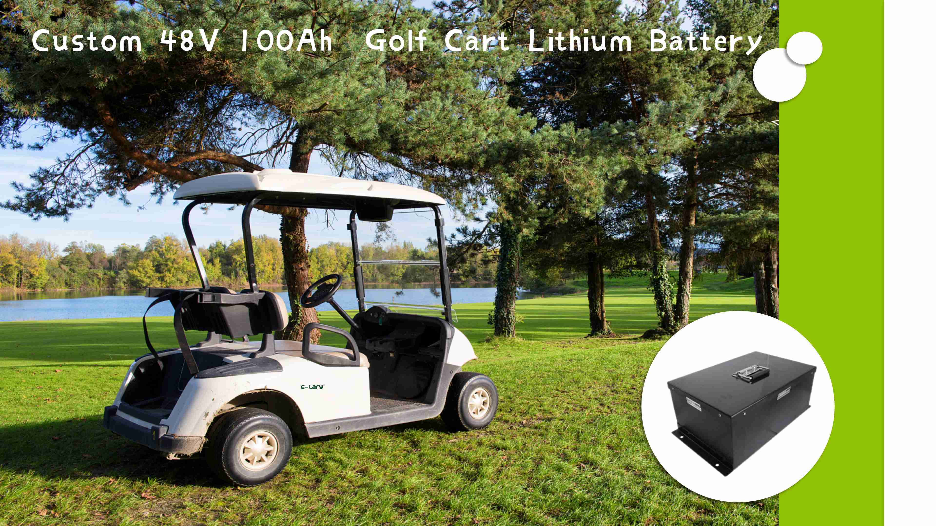 E-lary 48V 100Ah  Golf Cart Lithium Battery