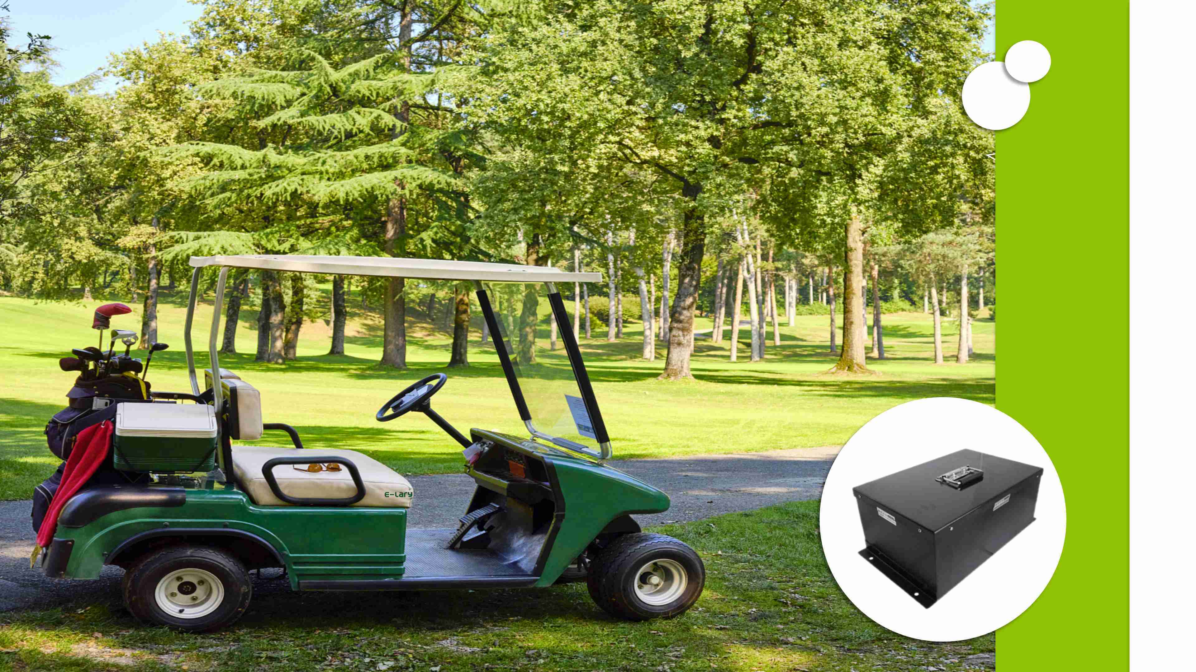 Por qué elegimos la batería de litio para carrito de golf E-lary 48V 100Ah