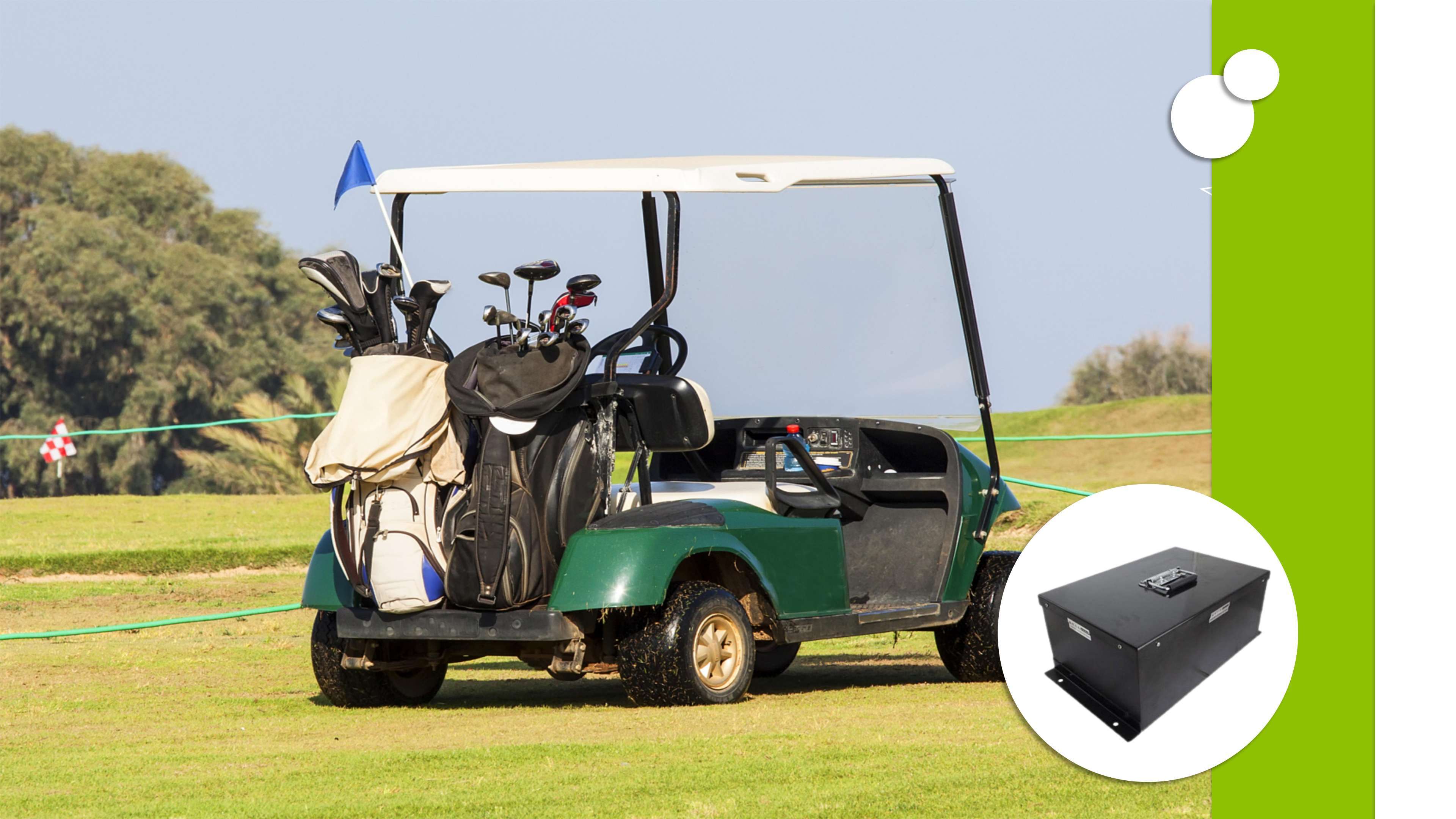 E-lary 48V 100Ah  Golf Cart Lithium Battery Application Scenario 3