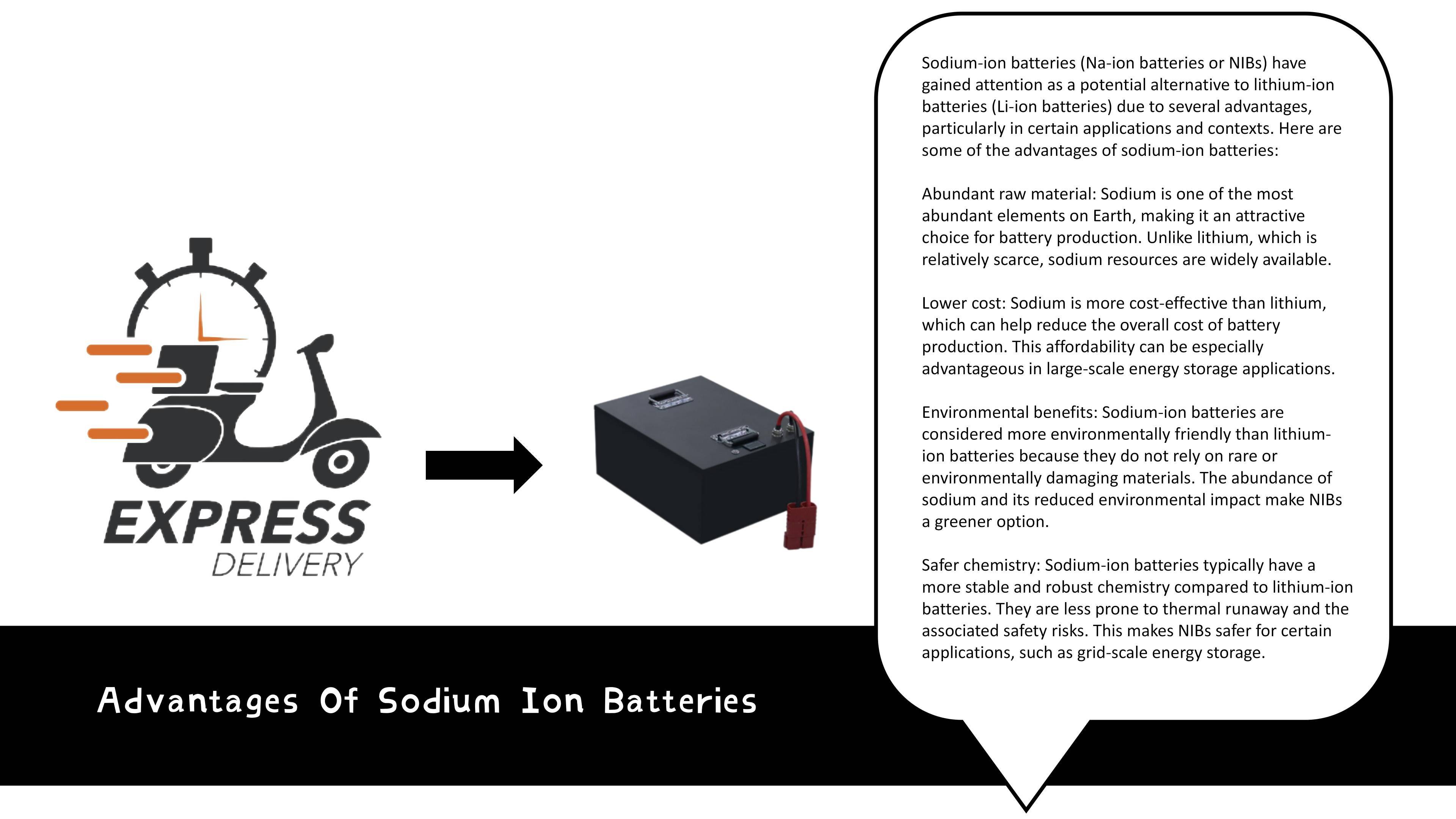 ¿Cómo funcionan las baterías de sodio E-lary 24V 48Ah para vehículos eléctricos?