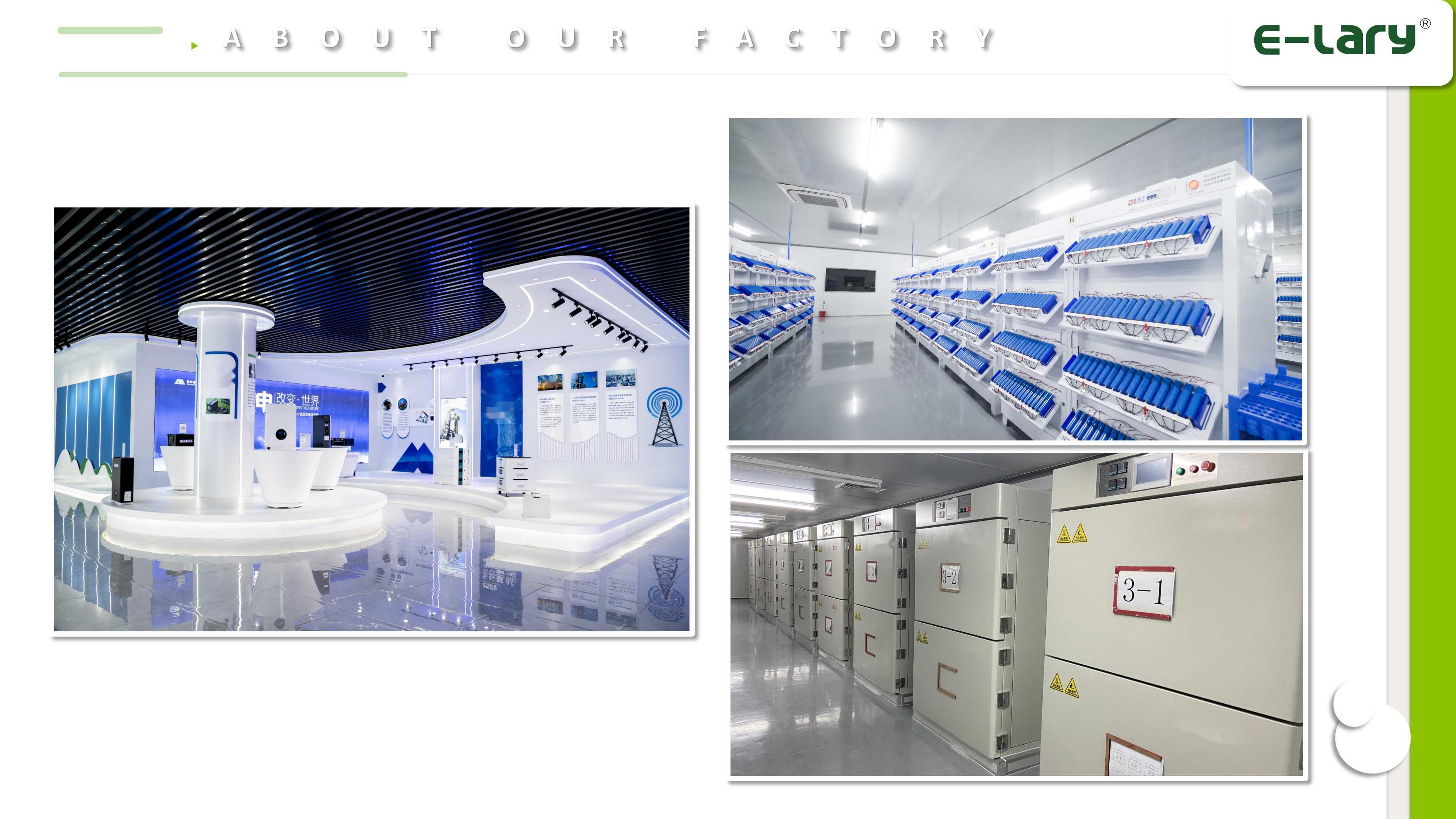 E-lary Company Profile Of  Sodium Battery For AGV