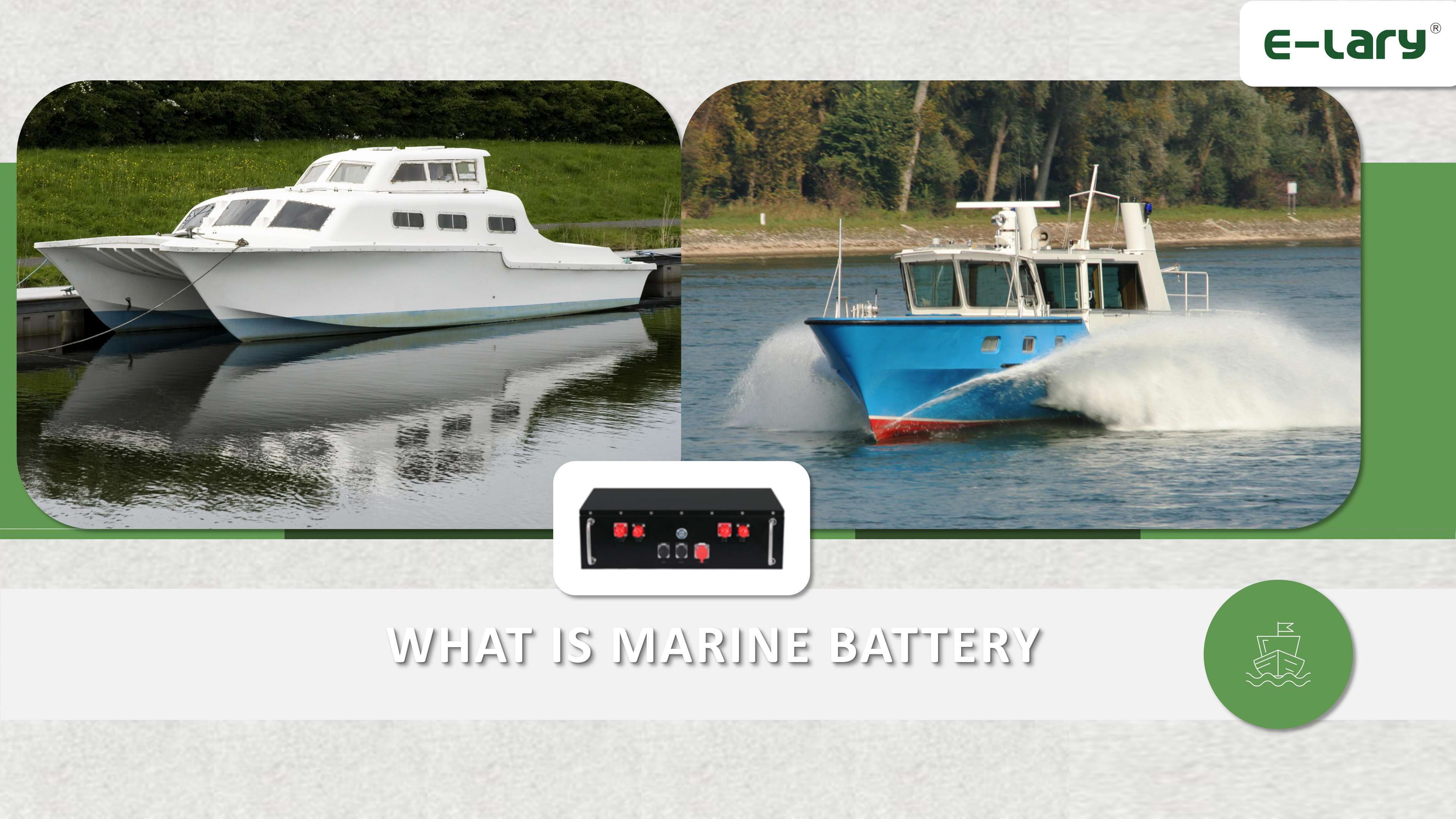 ¿Qué es la batería marina?