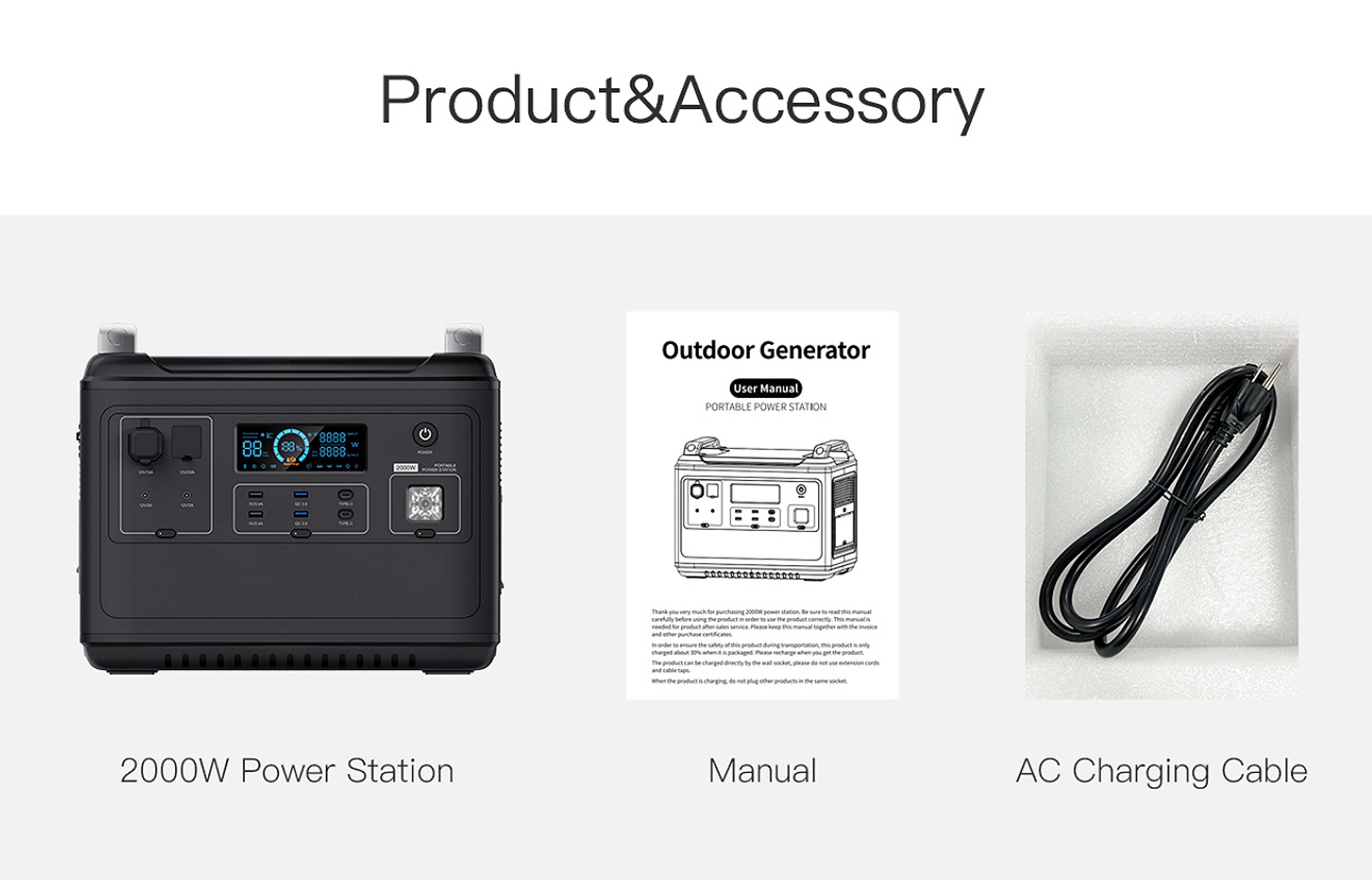 2000W Portable Power Station