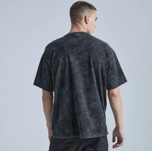Manufacturing Custom T-shirts Heat Transfer Print Acid Washed Vintage Graphic Printing Dark T-shirts
