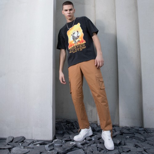 Manufacturing Custom Skull Tshirts Washing Black Mens Summer Tshirt