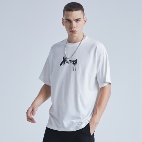 Custom Skeleton T-shirts Mens Short Sleeve Skeleton Skull Printing White T-shirts