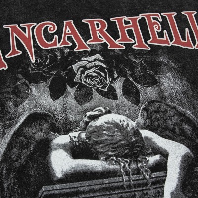 Manufacturing Custom Tshirts Printed Oversize 100% Cotton Angel Acid Wash T-shirts