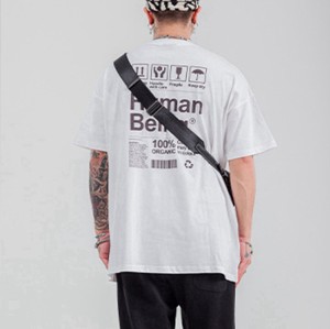 Design Dark Tshirts Direkteinspritzdruck Übergroßes Baumwoll-T-Shirt mit Teufelsdruck
