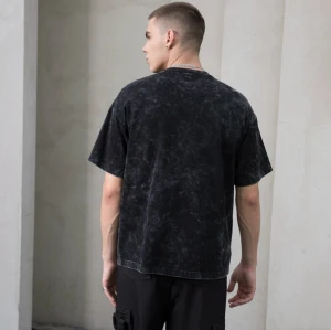 Manufacturing Custom T-shirts Heat Transfer Print Washed Graphic Cotton Skeleton Dark T-shirts