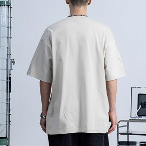 Design-T-Shirts, weißer Tintendruck, 100 % Baumwolle, übergroße, dunkle, romantische Herren-Rosen-T-Shirts