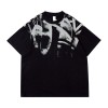 Manufacturing Custom Tshirts Printed Acid Wash Dark Mystery Symbols Vintage T-shirt